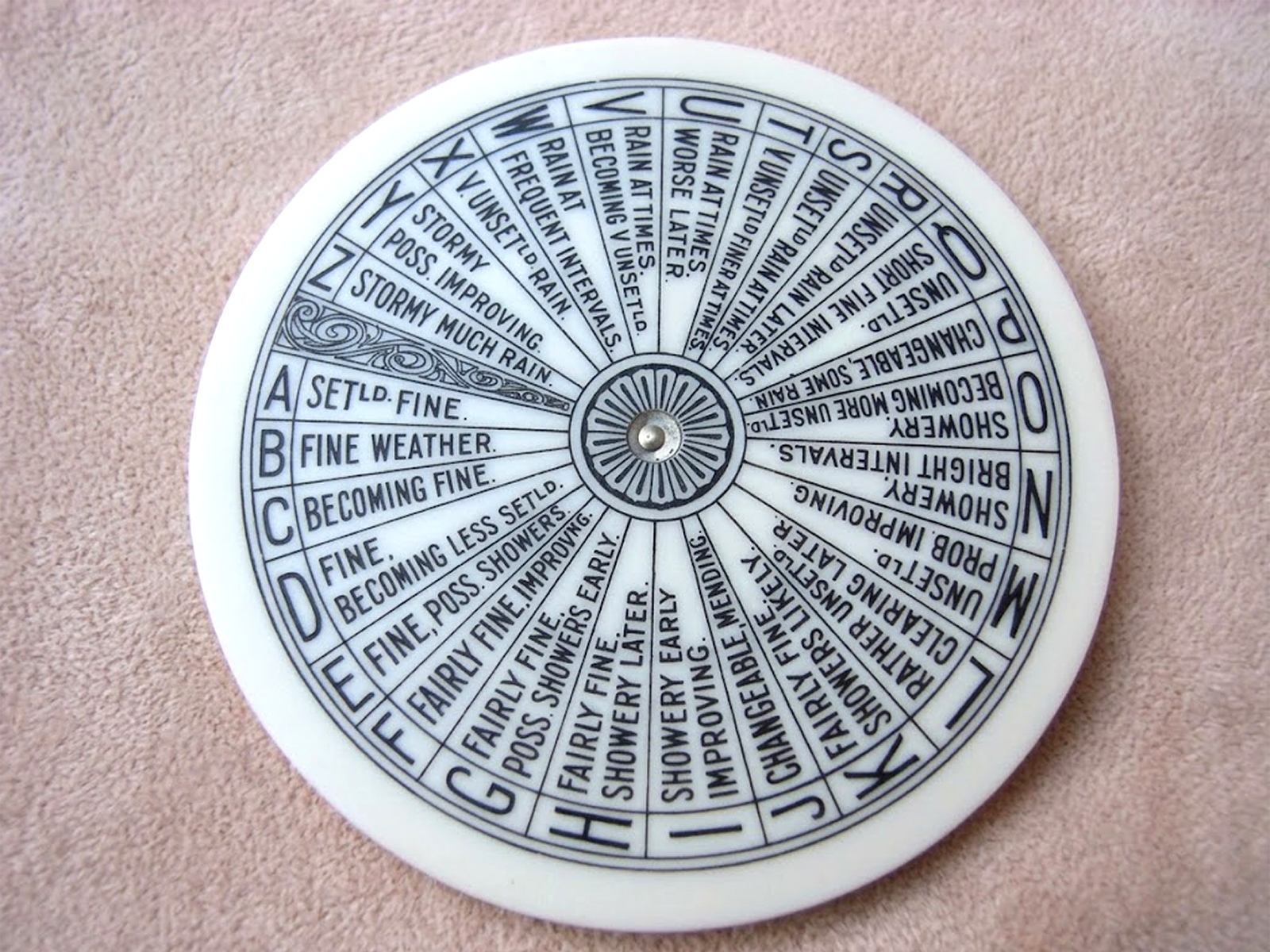 1920's Negretti & Zambra pocket weather forecaster